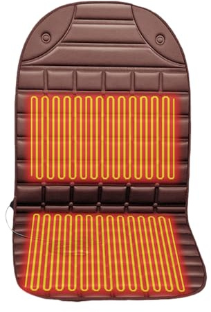 Housse Chauffante Siège Auto - Fournitures De Chauffage Pour Véhicules 12V | Chauffage De Siège Auto Électrique,Pour Camions Berlines SUV Camping-Cars Conducteurs Voyage Conduite Hivernale Trajet Quot