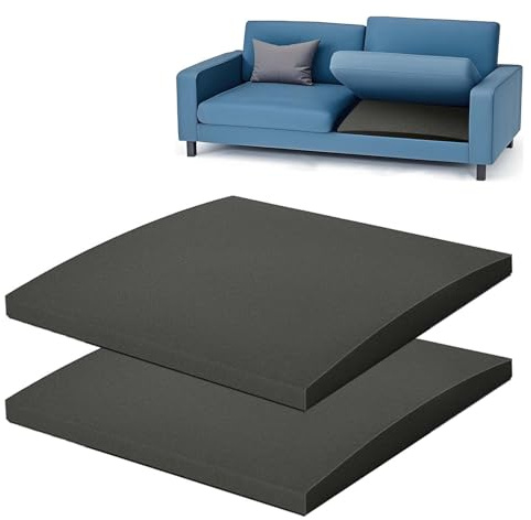 ZYNERY 2 Pcs Sofa Cushion Support, 55 x 55cm High-Density Foam Couch Saver Pad for Sagging Seat Curve Furniture Seat Under Cushion Sag Repair