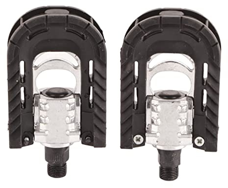 SIXRUN Pedales de Bicicleta Plegables de Aleación de Aluminio, Pedales Antideslizantes con Diseño de Borde Tipo Sierra para Bicicletas de Carreras de Carretera de Montaña, Accesorios de Ciclismo