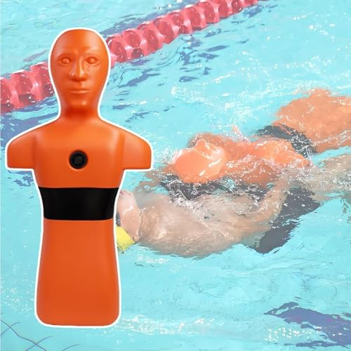 Manichino di simulazione per annegamento in acqua, manichino ponderato in PE con 3 fori di iniezione dell'acqua per pratica di sicurezza del bagnino in piscina