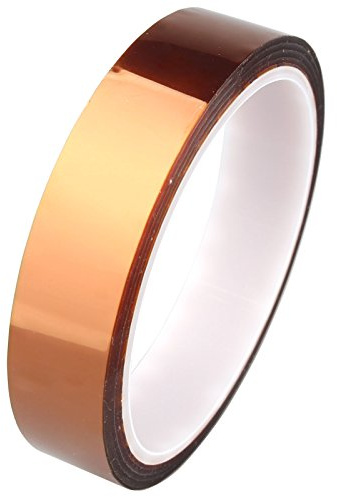 HALJIA 20 mm x 33 m/100 Ft Polyimide High Temperature Heat Resistant Tape for 3D Printer Spacer Cabinet/Electric Task/Printed Circuit Board Solder Task/Insulating Temperature Resistant up to 280 'C