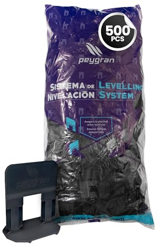 Peygran® Zuglaschen Nivelliersystem 2mm schwarz 500 Stück