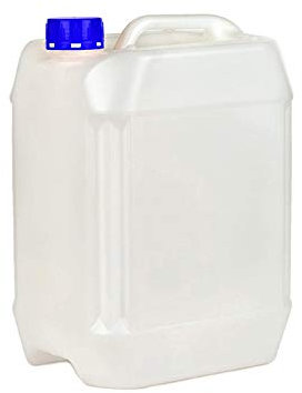 Kanister mit Deckel PE natur, 5l, Leerkanister für Epoxidharz, Lacke, Farben, Öl, Säure, Trinkwasser - lebensmittelecht