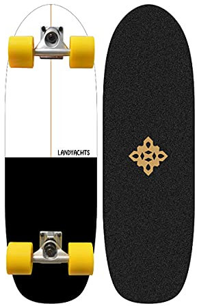Surf Skateboard Mini Cruiser Skateboard Komplettboard Pumping Longboard 78×14Cm 7-Lagiges Ahornbrett, 78A Rollen 71×51Mm, ABEC-11 Kugellagern Streetsurfing Waveboard Kinder Ab 6 Jahre Profi Board