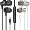 Mas Carney WI7 Confezione da 2 auricolari intrauricolari con cavo, spina da 3,5 mm, auricolari stereo con microfono e controllo del volume