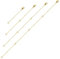 AIEX Necklace Extender, Necklace Extenders Gold Stainless Steel Gold Chain Gold Necklace Extender Extension Chains for Jewelry Gold Necklace Bracelet Anklet (2 4 6 8 Inches, 4pcs)