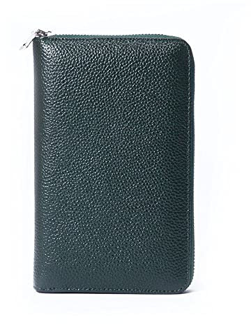 LUMoony 1Pcs PU Orgel-Stil Tragbar Anti-Diebstahlbürste Reisepass Tasche Reisepasshülle RFID-Blocker Schutzhülle Wasserdicht Reisedokumententasche Reisepasshülle Familien Reise Brieftasche