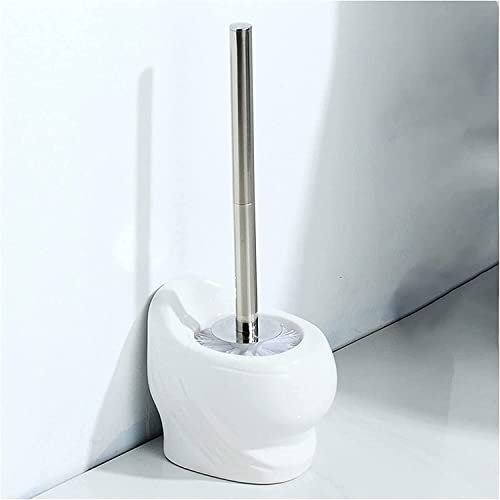 Brosse de toilette et support Ensemble de brosse de toilette et support Céramique Lot de 2 WC Brosse de nettoyage for cuvette de toilette Brosse à récurer de toilette à long manche Brosse for salle de