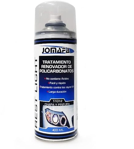 JOMAFA Spray restaurador de Faros pre ITV renovador de policarbonatos, 400 ml