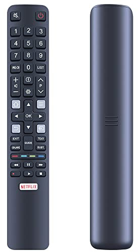 GOUYESHO RC802N Télécommande de Rechange Compatible avec TCL Thomson TV RC802N YA12 55EP680 U49P6046 U70C7026 55X2US 65X4US 43P20US 60P20US Télécommande de télévision