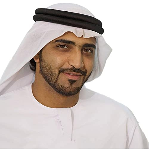 Stakee Arabische Männer Kopftuch Qatar Turban Stirnband Schwarzem Stirnband Saudi Arabische Kopfschelle Volles Arabisches Kopftuch
