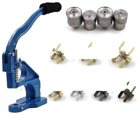 Handpressmaschine mit Montagepresswerkzeugen Formset Kits Öse Niet Druckknopf für Lederhandwerk Schuhe Tasche Gürtel Kleidung-14mm Magnetverschluss