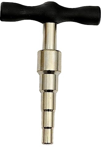 Nizirioo Ébavureur d'étalonnage en T pour tube composite multicouche : mandrin d'étalonnage en métal (16, 20, 25, 32 mm) - Calibrage de tubes PEX - Multi-calibrage - Restauration du diamètre