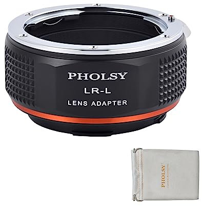 PHOLSY Objektivadapter LR auf L Mount Adapter Kompatibel mit Leica R Objektiv auf L Mount Kameragehäuse Konverter Kompatibel mit Leica SL2, SL2-S, CL, TL2, Lumix S5, S1, BS1H, Sigma FP, FP L, LR-L