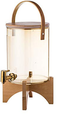 Brocca Acqua Caraffa in vetro di grande capacità con base e rubinetto, bevande misti Bollitore di limone succo di limone, succo di frutta, tè freddo, ristoranti e alberghi Caraffa Acqua ( Size : L )