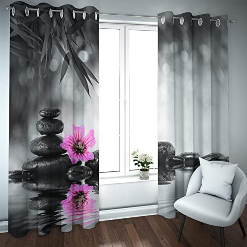 PARREN Schwarz-Weiß-Stil Jalousien Vorhang Spa Hotel Qualität Lärm Reduzierendes Licht Reduzieren Verdunkeln Verdunkelung Vorhänge für Glastür 120x150cm