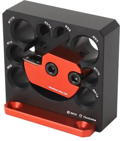 Kit di Maschera per Creazione di Tasselli a 8 Fori, Maschera per Creazione di Tasselli con Asta Tonda in Lega di Alluminio con Asta Tonda Strumento Ausiliario per la Lavorazione