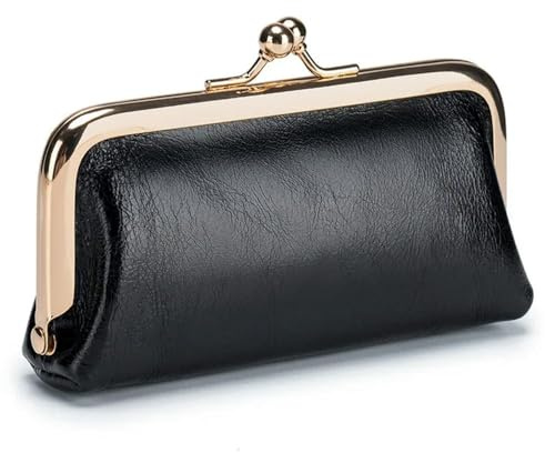 Okika Portable Vintage en Cuir Porte-Monnaie Femmes Enveloppe Mini Clip Sac Petite Carte Clé Pièce De Rangement Sac