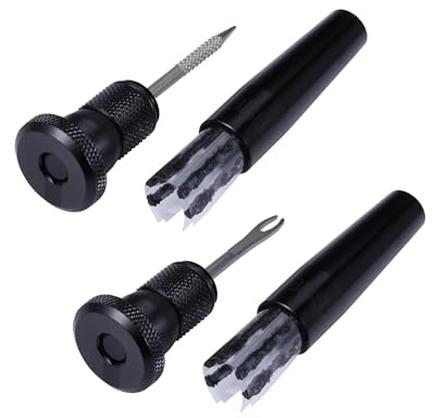 BBB Cycling BarPlugger Tubeless Reifen Reparaturwerkzeug Tubeless Tire Repair Set Fahrrad Werkzeug Set für Tubeless Reifen I Lenkerintegriertes Tubeless-Reparaturset BTL-210