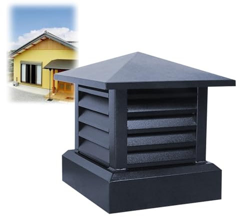 Sombrero Chimenea, Tapa Para Chimenea, Resistente Al Viento E Impermeable, Tapas Cuadradas De Aleación De Aluminio, Fácil Instalación, Para Chimenea De Mampostería Al Aire Libre ( Size : 350mm/14in )