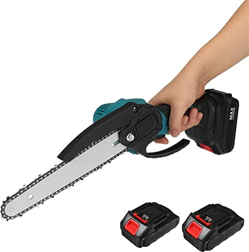 Mini motosierra, Motosierra Eléctrica Sin Escobillas De 8 Pulgadas, Mini Motosierra Recargable, Cortador De Madera, Poda De Jardín, Herramientas Eléctricas DIY For Batería De 18V para ramas de árboles