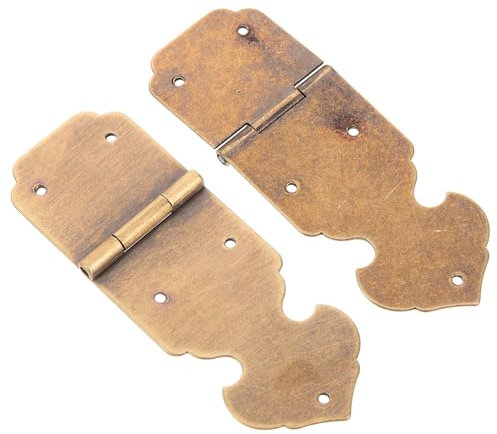 CANIGHT 2stücke Antike Messingscharniere Für Schmuckkästen Vintage Möbelbeschläge Langlebige Und Stilvolle Türscharniere Für Schränke Schatullen Und Mehr
