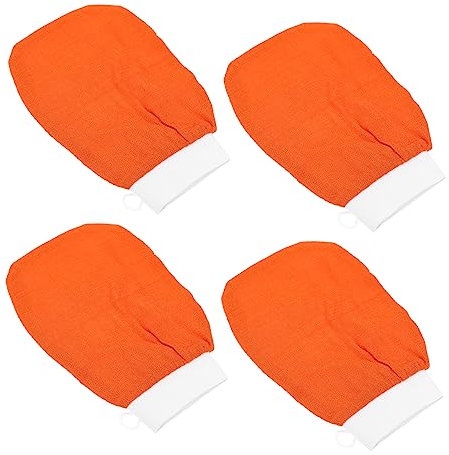 MERRYHAPY 4pcs Bath Gloves Exfoliating Body Scrub Shower Gloves Bath Skin Exfoliating Tool Body Brush Exfoliator