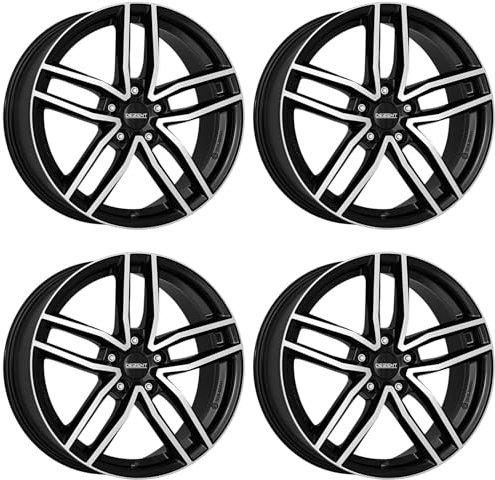 4x Dezent Felgen Alufelgen TR dark 8.0Jx18 ET44 5x112 kompatibel mit Skoda Octavia Superb Enyaq Karoq Octavia