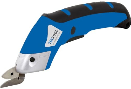 TECTOOL Akku-Universalschere 3,6V Li-Ion TPS 36-15 I Leistungsstarke Power-Schere mit Ersatz-Schneidkopf & Ladegerät I Ideal für Stoff, Leder, Karton, Folie & mehr