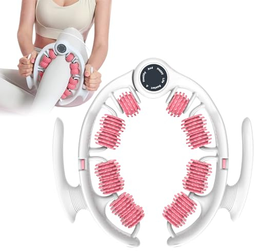 Manuelles Anti Cellulite Massagegerät, Massagegerät Beine Lymphdrainage mit Abnehmbaren Rollengriffen, Faszienmassagegerät zur Lymphdrainage zur Reduzierung von Orangenhaut, Oberschenkel, Beine, Gesäß