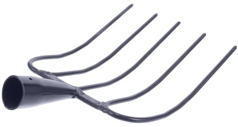 BESTonZON Attrezzo Agricolo Multifunzionale in Ferro Portatile Per Letame e Erba, Strumento Da Giardinaggio Resistente Per Uso Campestre e Manutenzione Esterni