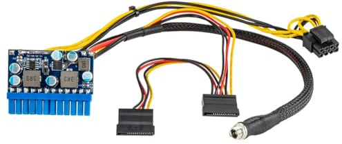 Flaroey DC 12 V 300 W 24-Poliger ATX-Anschluss mit Motherboard Mini-ITX-Netzteil Pcio PSU- für PC-Gamer Einfache Installation
