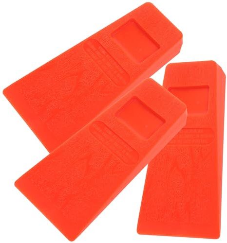 BAZEITFLOW 3 pièces Abattage à Pointes Orange Résistantes pour Bûcheron Outils Abattage et Fendage Durables