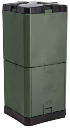 Aerobin Composteur Thermique – Compost Mûr en 3 Mois – Composteur sans Odeur pour Déchets de Cuisine et de Jardin – Système de Compostage Écologique d’Extérieur omposter (Olive Green)
