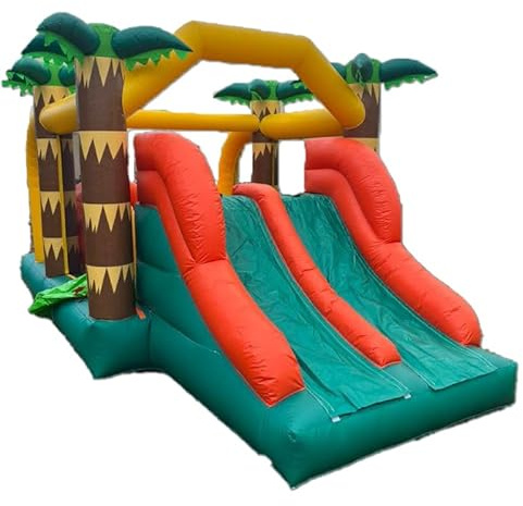 20FT*10FT*7.5FT Commercial Grade Bounce House 100% PVC Inflatable Obstacle Course Bounce House 4 in1 Large Bounce House with Slide