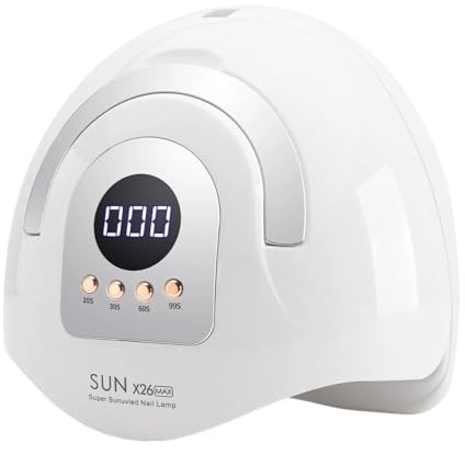 380 W UV-Nagellampe, 81 LEDs, Nageltrockner mit Griffdesign, schnelltrocknende Manikürelampe for Aushärten aller Nägel, Gel-Nagelkunstwerkzeuge(X26)