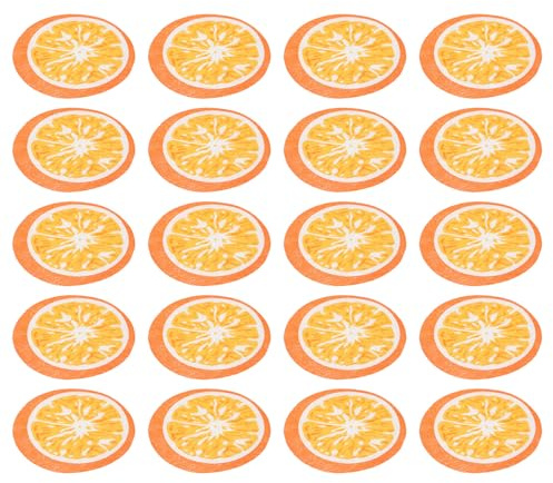 BUTIFULSIC Mascarillas Faciales de Papel Hidratantes y Suaves 50 Diseño de Naranja para Cara y Cuello, Ideales para Tratamientos de Belleza en Spa y Uso DIY