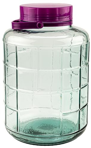 Festa Italia Einmachglas 10L Mit Deckel Und Griff - Großes Gurkenglas Für Fermentation, Sauerkraut Und Gurken, Glasbehälter Mit Dichtung, XXL Glas Mit Deckel Für Vorräte Und Einmachen