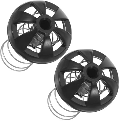 Cabilock 2 Set Kit di Ricambio e Facile da Pulire, per Uso Domestico Resistente al Calore Cestello di Infusione, Molla Inferiore e Tappi in Plastica e Silicone Nero per Macchina da Caffè