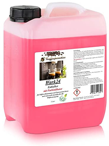 Wark24 Flüssig Entkalker 5 Liter für Kaffeevollautomaten, Kaffeemaschinen, Wasserkocher - Kalklöser geeignet für Bosch, Siemens, Jura, Krups, Philips, Saeco, WMF, Delonghi uvm. (1er Pack)