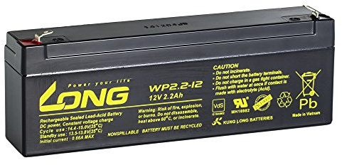 Long Bleiakku WP2.2-12 12V 2,2Ah mit VDs