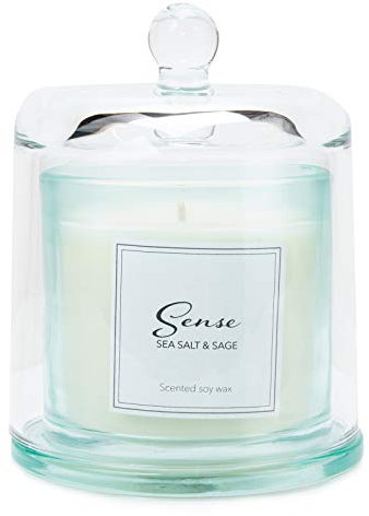 Candela profumata Dome Sea Salt & Sage con campana in vetro in confezione regalo
