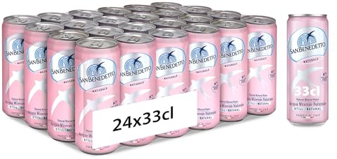 Acqua Minerale San Benedetto, Acqua Minerale Naturale Oligominerale microbiologicamente pura, in lattina da 33 cl