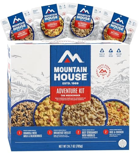 Mountain House Adventure Weekender Kit | gefriergetrocknetes Camping & Rucksackreisen | 12 Portionen
