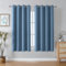 CUCRAF 100% Blackout Curtains Sky Blue thermal curtains 54 Inch Drop 2 Panels Soft Texture Eyelet Curtains for Bedroom Living Room 46 X 54 Inch(double-sided Linen)