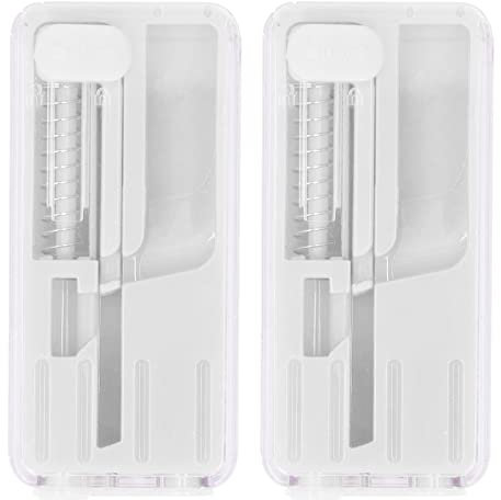 Dispensador de Cuentas de Explosión de Cigarrillos, Empujadores de Cápsulas Refrescantes Portátiles con Resorte de Memoria, Filtro de Cigarrillo de Bola de Sabores DIY para Fumar (Blanco)