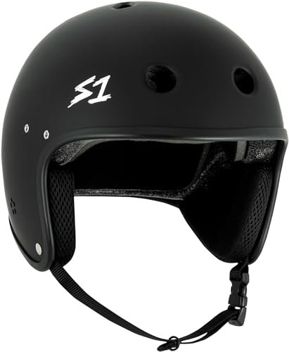 S1 Retro Lifer E-Helm für E-Bike, E-Scooter, E-Skateboard - NTA 8776 Zertifiziert bis 28 km/h, ASTM, CPSC - Black Matte Large (55,9 cm)