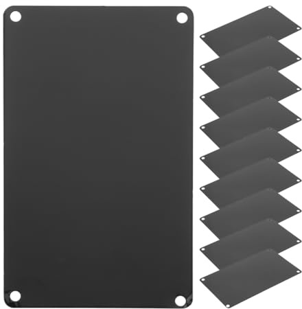 Operitacx Aluminium Namensschilder Blanko 10 StüCk 10 X 7 X 0.02 CM Leere Metallschilder Zum Gravieren Diy Multifunktions-Schild Alu Pulverbeschichtet FüR BüRo TüRschild Geschenk