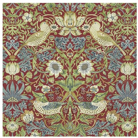 Strawberry Thief William Morris (V&A) Red IHR Paper Table Napkins 33 cm Square 3 ply Lunch Napkins