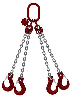 Joma-Tech 4-Strang Anschlagkette 2,5m GK8 10mm verzinkt